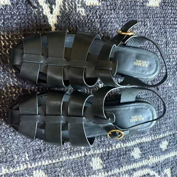 Women's Black Fisherman Sandals GH Bass new size 10 - Picture 7 of 8